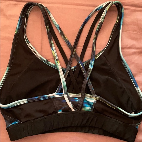 Graphic blue jog bra - Picture 2 of 3